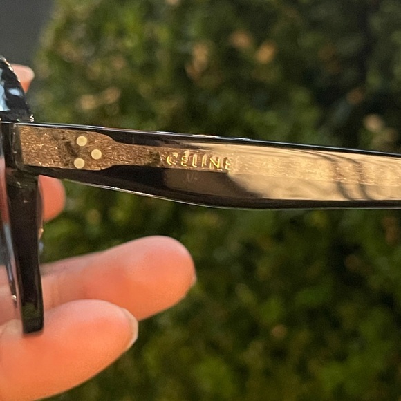 Celine black round black transparent sunglasses - Picture 6 of 14